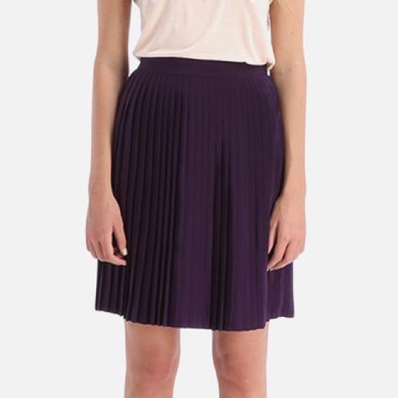 American Apparel pleated purple skirt, size XS. - Picture 1 of 6